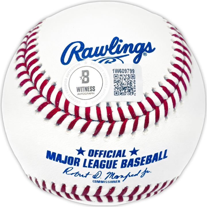 Corbin Burns Autographed Signed MLB Baseball Arizona Diamondbacks Beckett Wit