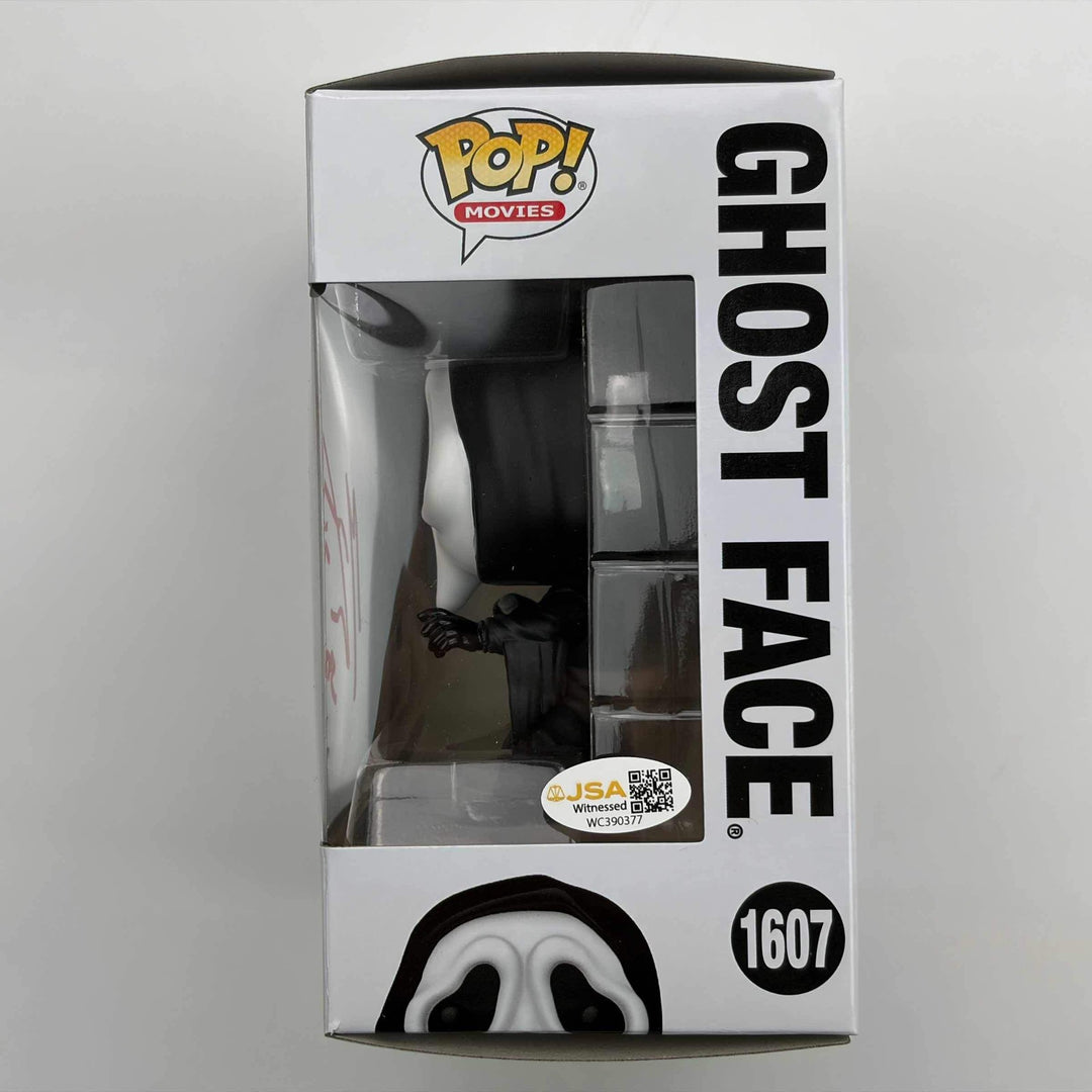 Autographed/Signed Matthew Lillard Stu Ghostface Scream Funko Pop #1607 JSA COA