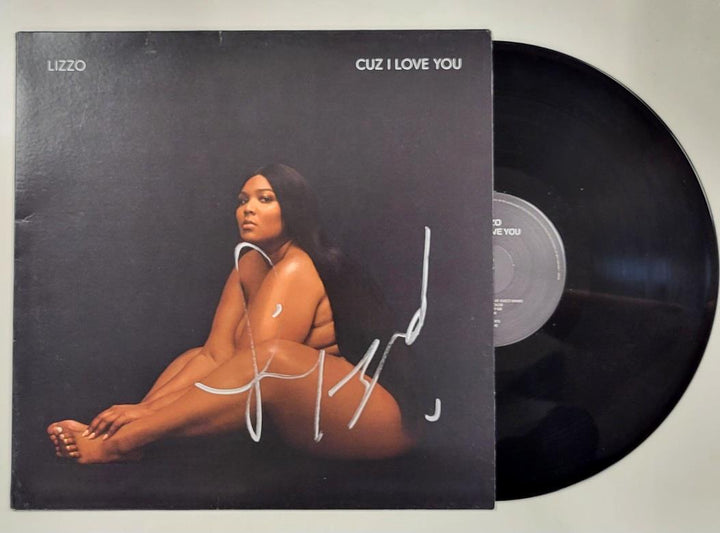 Lizzo signed Cuz I Love You Vinyl Album Cover Rap autograph (A) ~ Beckett BAS