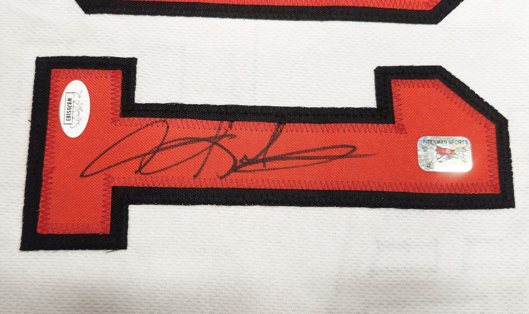 Chicago Bulls Dennis Rodman Autographed Signed White Jersey JSA