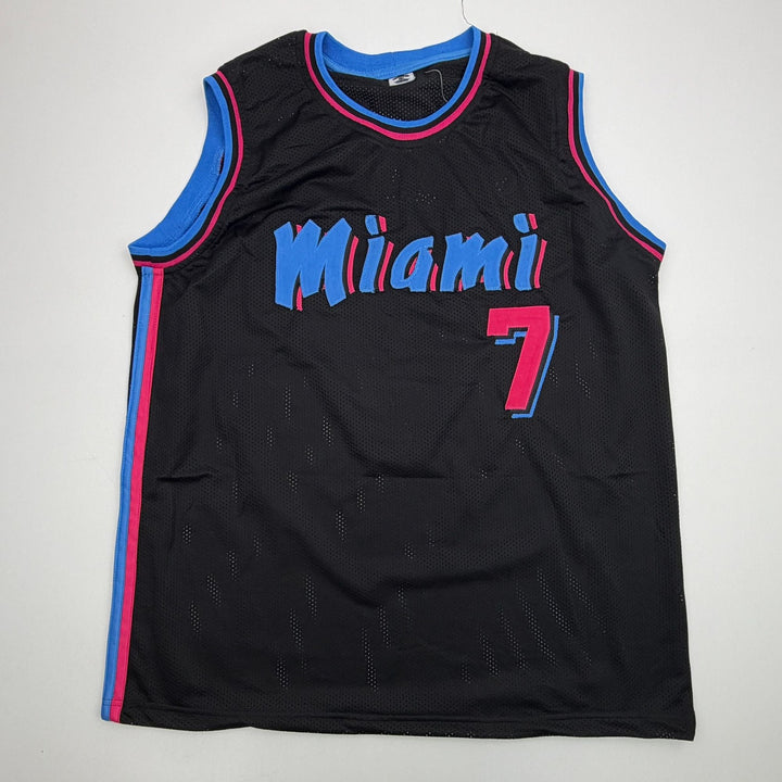 Facsimile Autographed Giannis Antetokounmpo Miami Vice Reprint Jersey XL