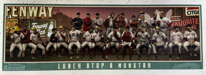 Boston Red Sox Fenway Park Lunch Monstah 12x36 Litho Photo David Ortiz Yaz Fisk