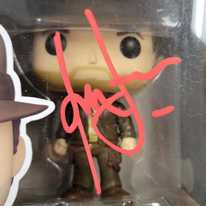 Harrison Ford signed Indiana Jones Funko Pop Figure 1355 autograph ~ Beckett BAS