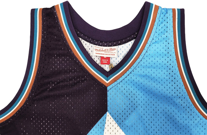 Jazz John Stockton Auto Blue Mitchell Ness 96 HWC Swingman Split Jersey L BAS