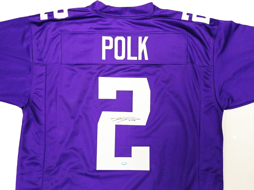 Washington Huskies Ja'Lynn Polk Autographed Signed Purple Jersey MCS Holo
