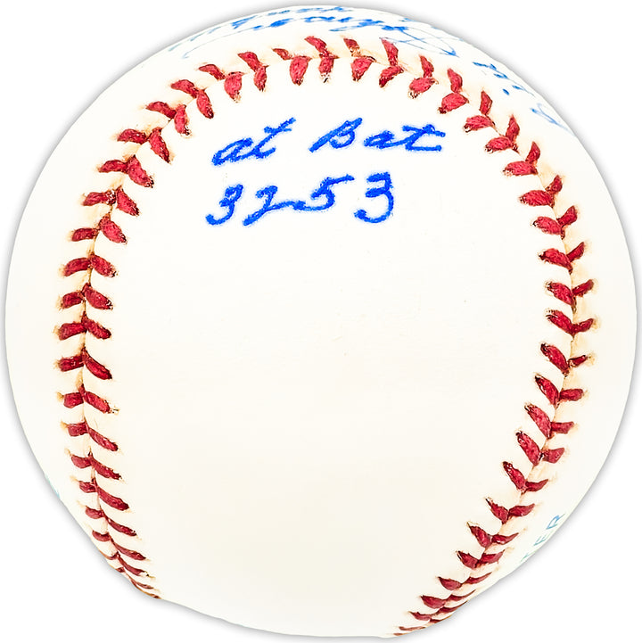 Bill Johnson Autographed AL Baseball Yankees "Stat Ball" Beckett QR #BM25325