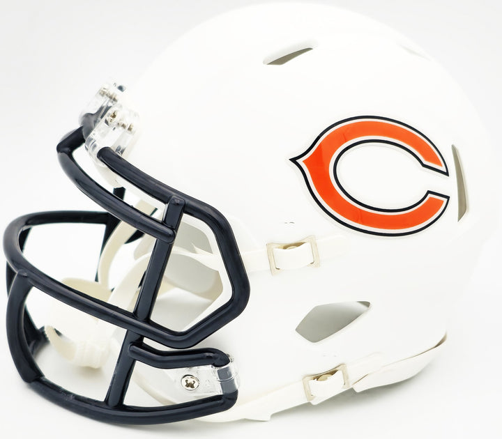 Richard Dent Auto Bears Flat Matte White Speed Mini Helmet "HOF 11" Beckett Wit