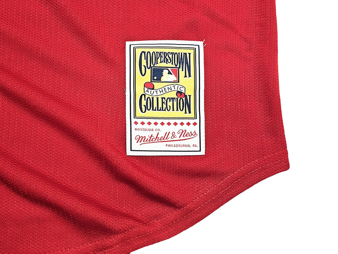 Mariners Ken Griffey Jr Auto Red Auth Mitchell Ness 97 AS Jersey Jackie Robinson