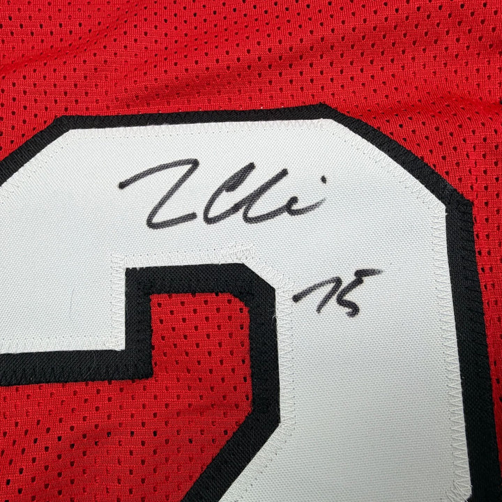 Autographed/Signed Zaven Collins Arizona Red Football Jersey Beckett COA