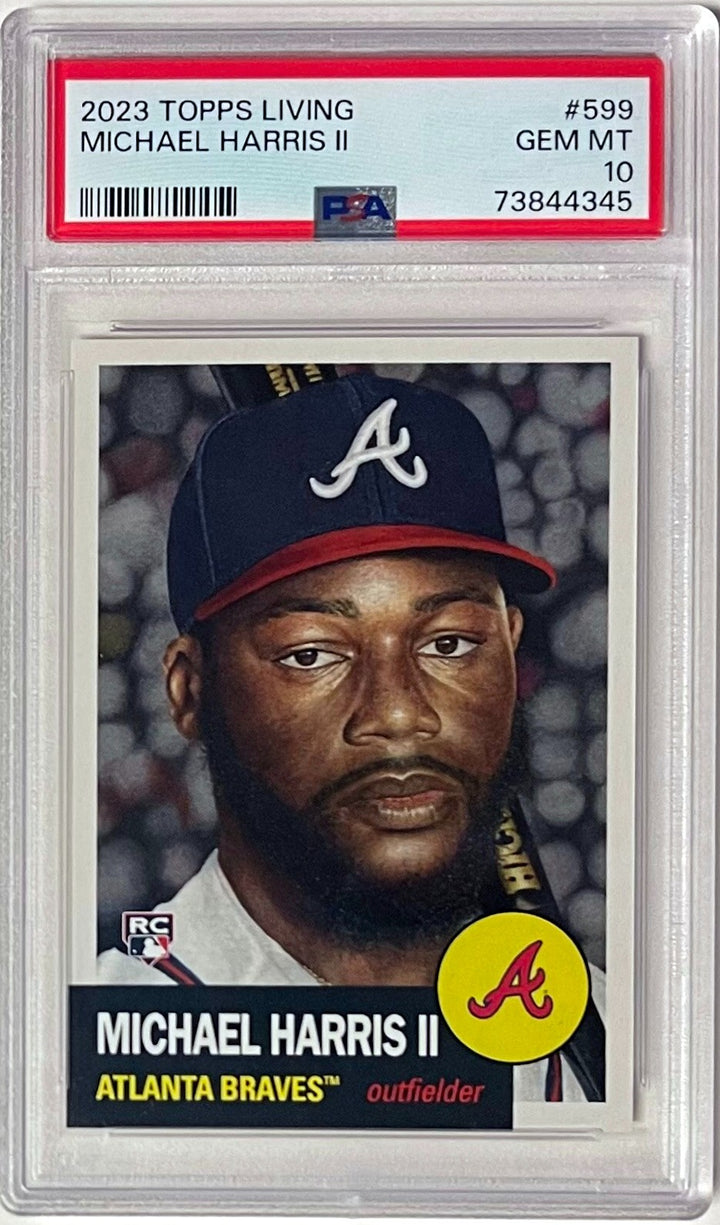 Michael Harris 2023 Topps Living Rookie Card (RC) #599- PSA Graded 10 Gem Mint