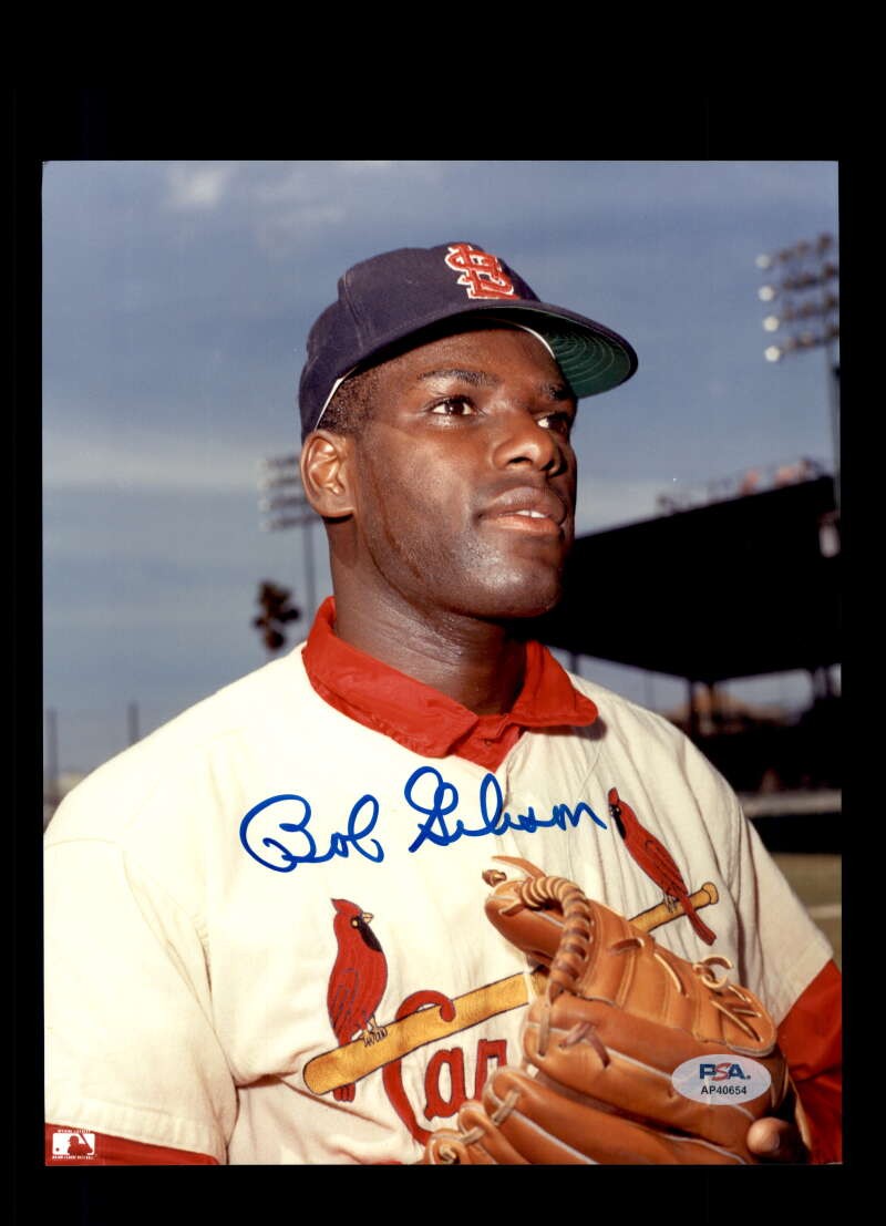 Bob Gibson PSA DNA Coa Signed 8x10 Photo Autographed Cardinals