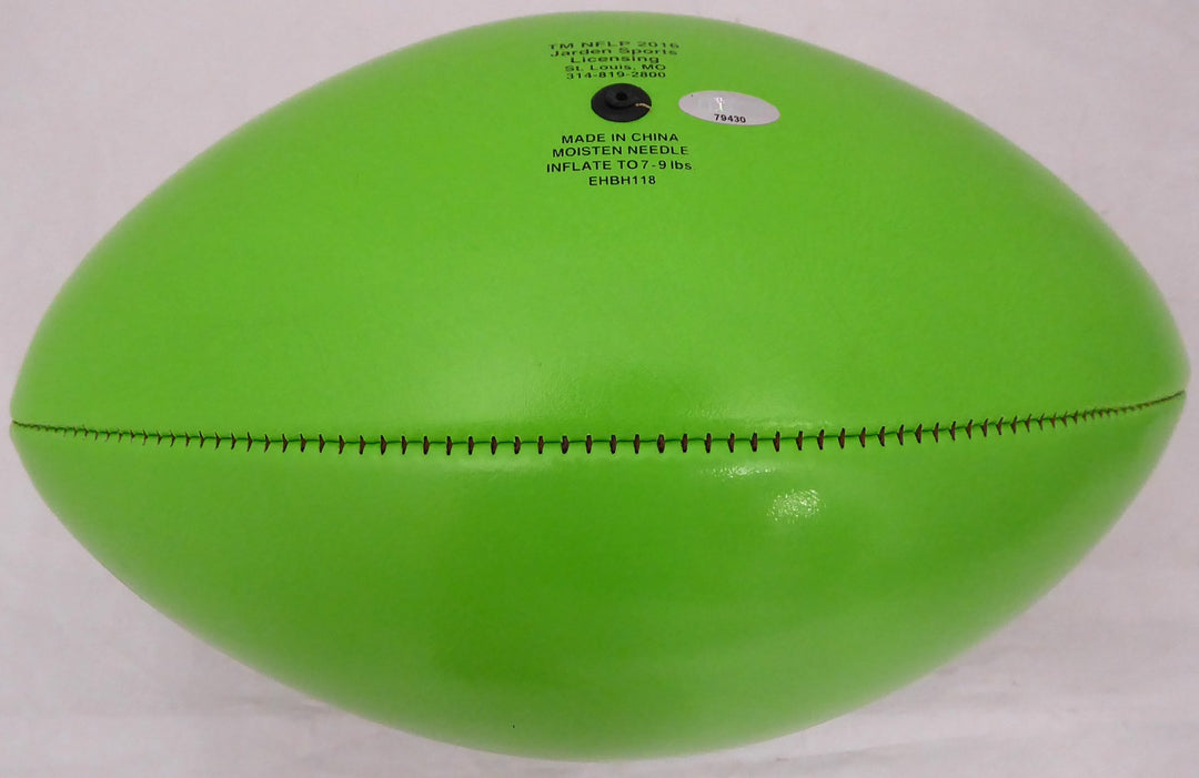 Shaquem & Shaquill Griffin Signed Seattle Seahawks Green Logo Football MCS Holo