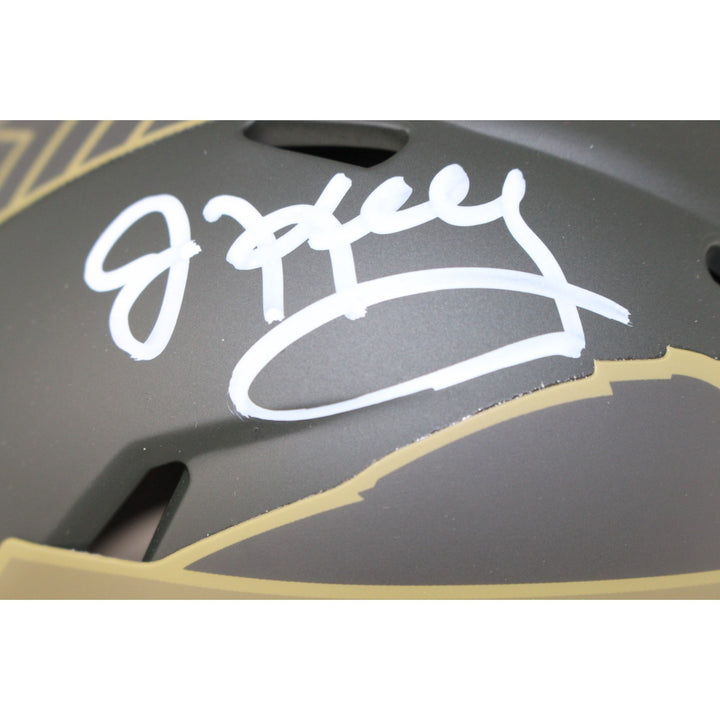 Jim Kelly Autographed Buffalo Bills 25 STS Mini Helmet Beckett Witness 54069