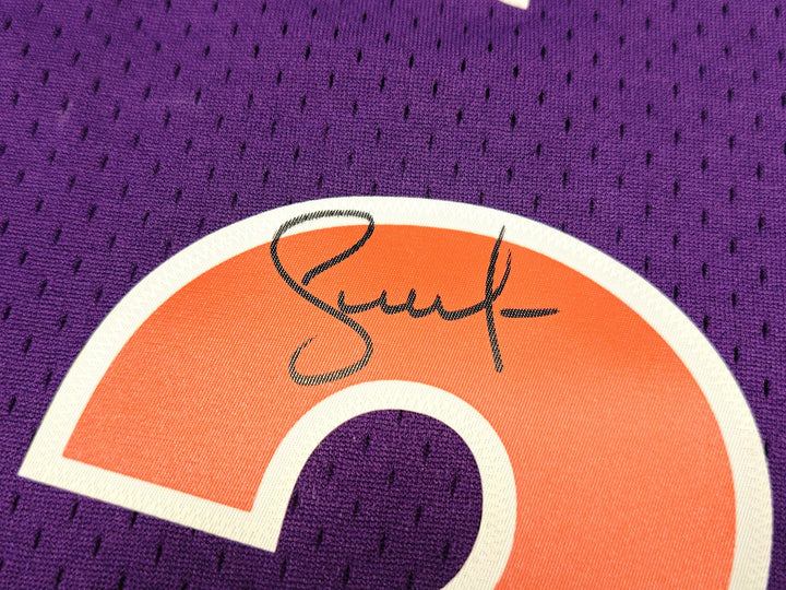 Suns Steve Nash Auto Purple Auth Mitchell Ness 2005-06 HWC Swingman Jersey L BAS