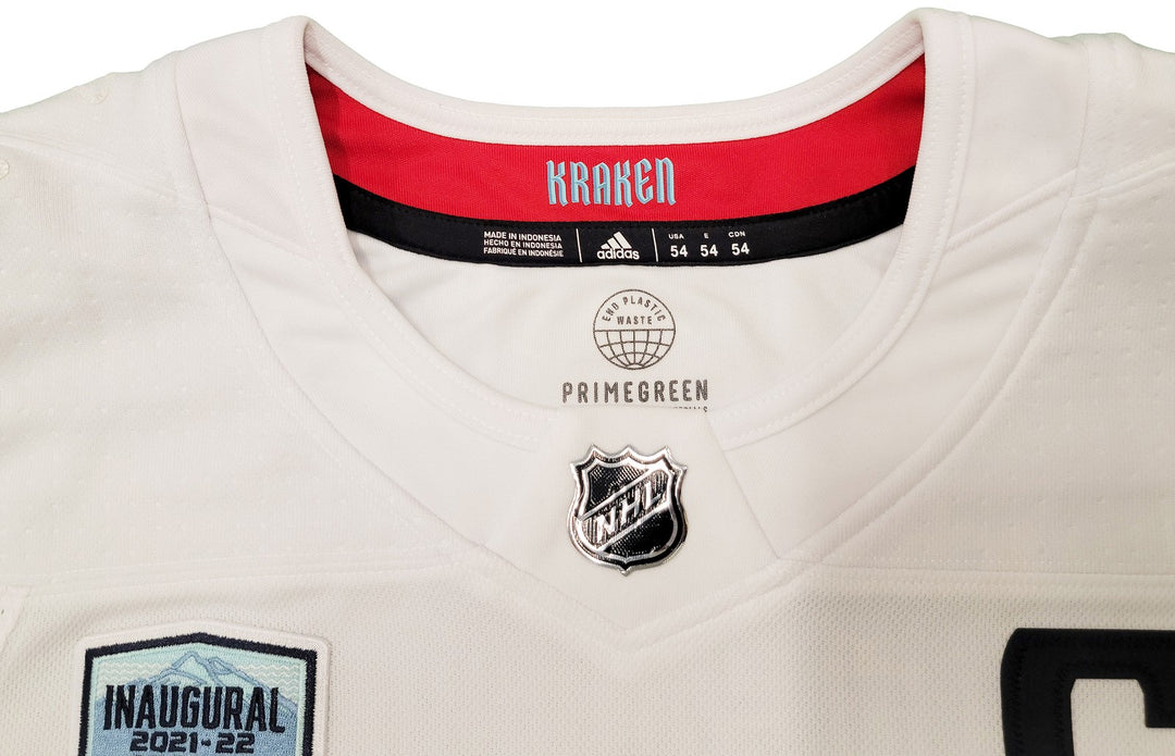 Kraken Mark Giordano Auto White Adidas Jersey Inaugural Season Captain Fanatics