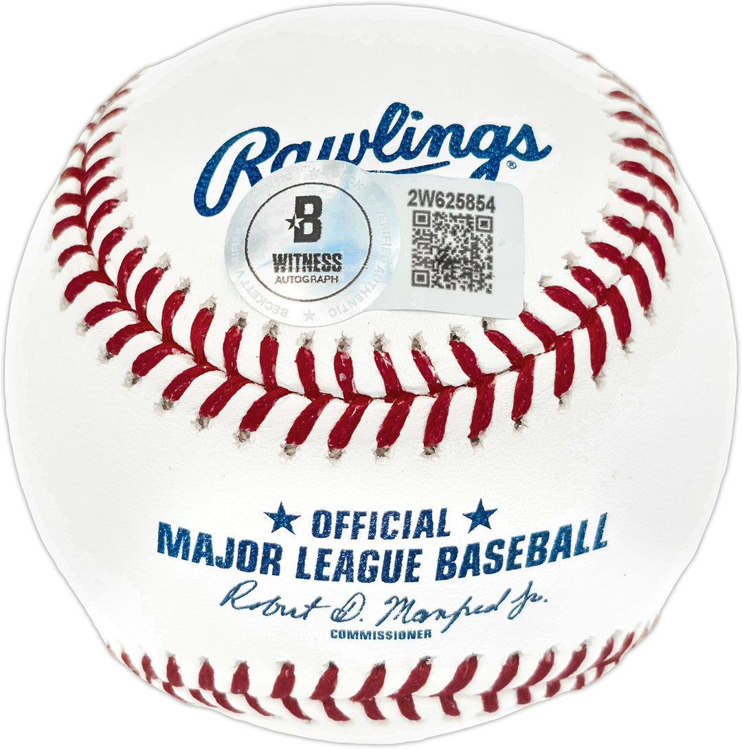 Adrian Beltre Signed 3000th Hit Logo MLB Baseball Texas Rangers Beckett Wit
