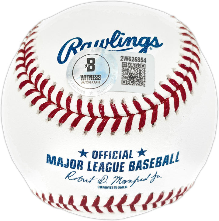 Adrian Beltre Signed 3000th Hit Logo MLB Baseball Texas Rangers Beckett Wit