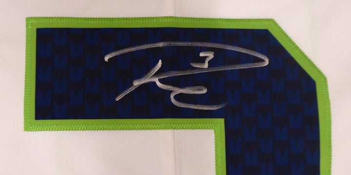 Seattle Seahawks Russell Wilson Signed White Nike Twill Jersey Size XL RW Holo