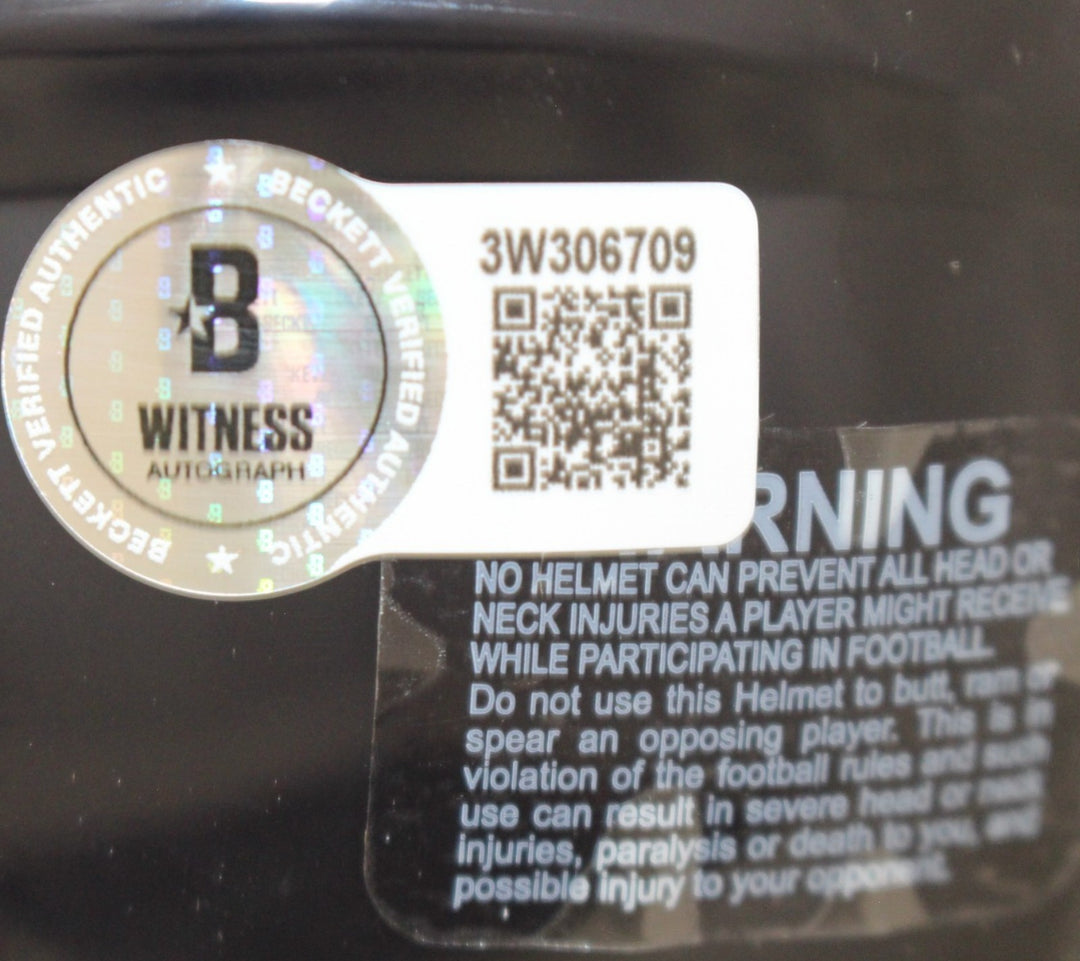 Charles Tillman Autographed Chicago Bears Mini Helmet Beckett Witness 56379