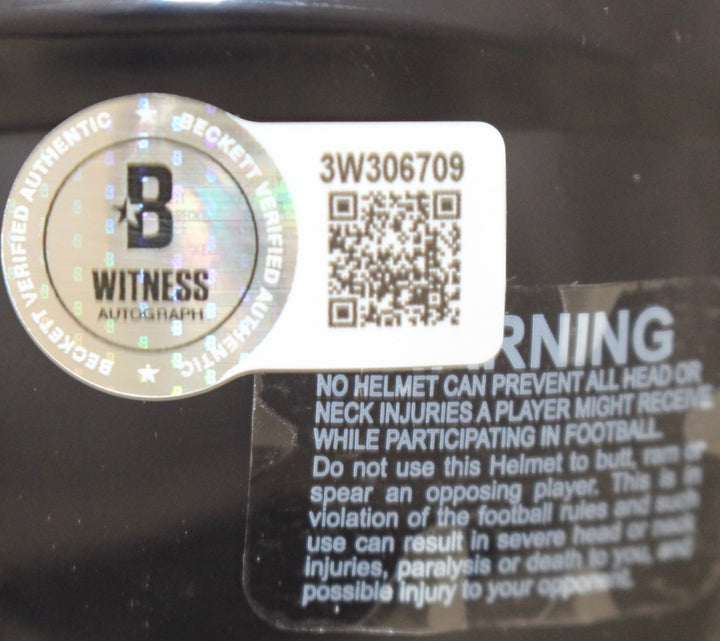 Charles Tillman Autographed Chicago Bears Mini Helmet Beckett Witness 56379