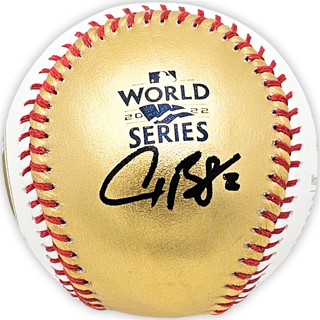 Alex Bregman Signed Official 2022 Gold WS Gold MLB Baseball Astros Beckett Wit