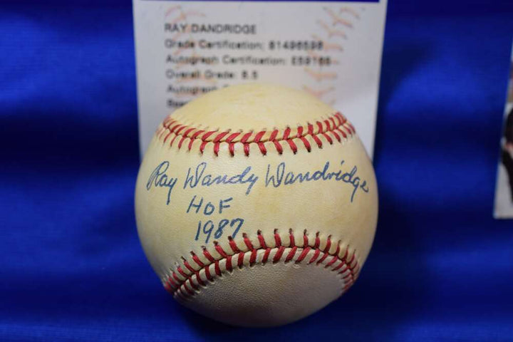 Ray Dandy Dandridge PSA DNA Autograph American League Signed Baseball HOF 1987