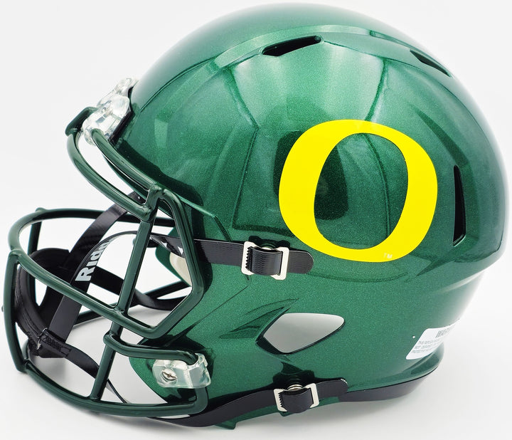 Dillon Gabriel Auto Oregon Ducks Green Full Size Speed Replica Helmet Beckett