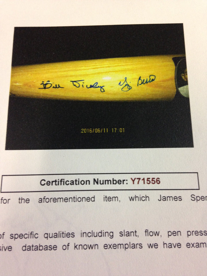 Yogi Berra Bill Dickey signed Cooperstown baseball bat auto HOF LE /202 JSA coa