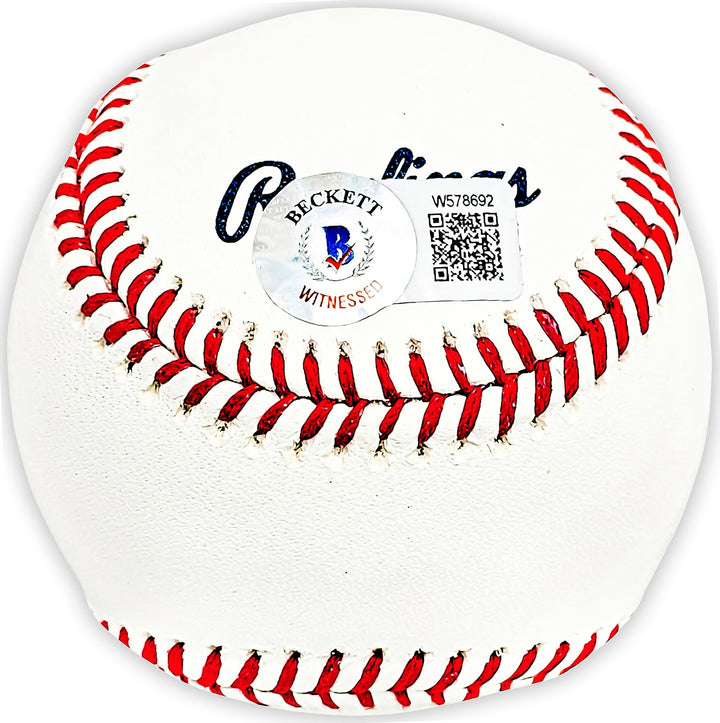 Frank Thomas Signed Official HOF Logo MLB Baseball Chicago White Sox Beckett Wit
