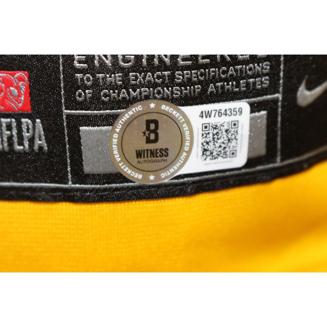 Jack Sawyer Autographed Pittsburgh Steelers Nike Gold XL Jersey Beckett 56957