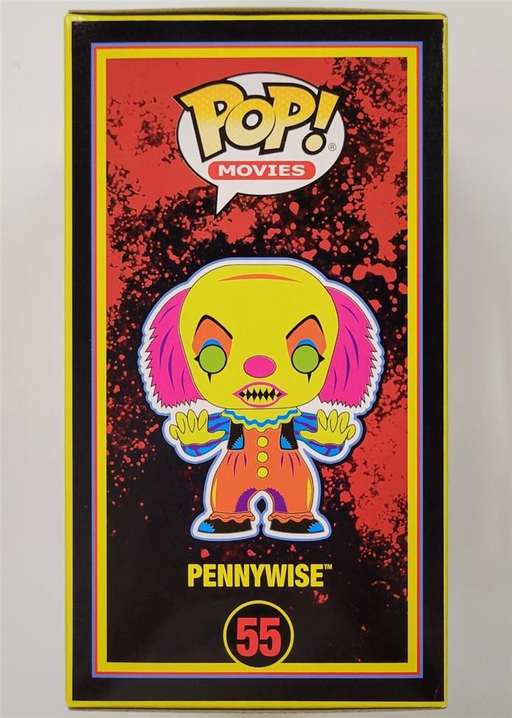 Tim Curry signed Pennywise IT Blacklight Funko Pop! 55 autograph ~ JSA