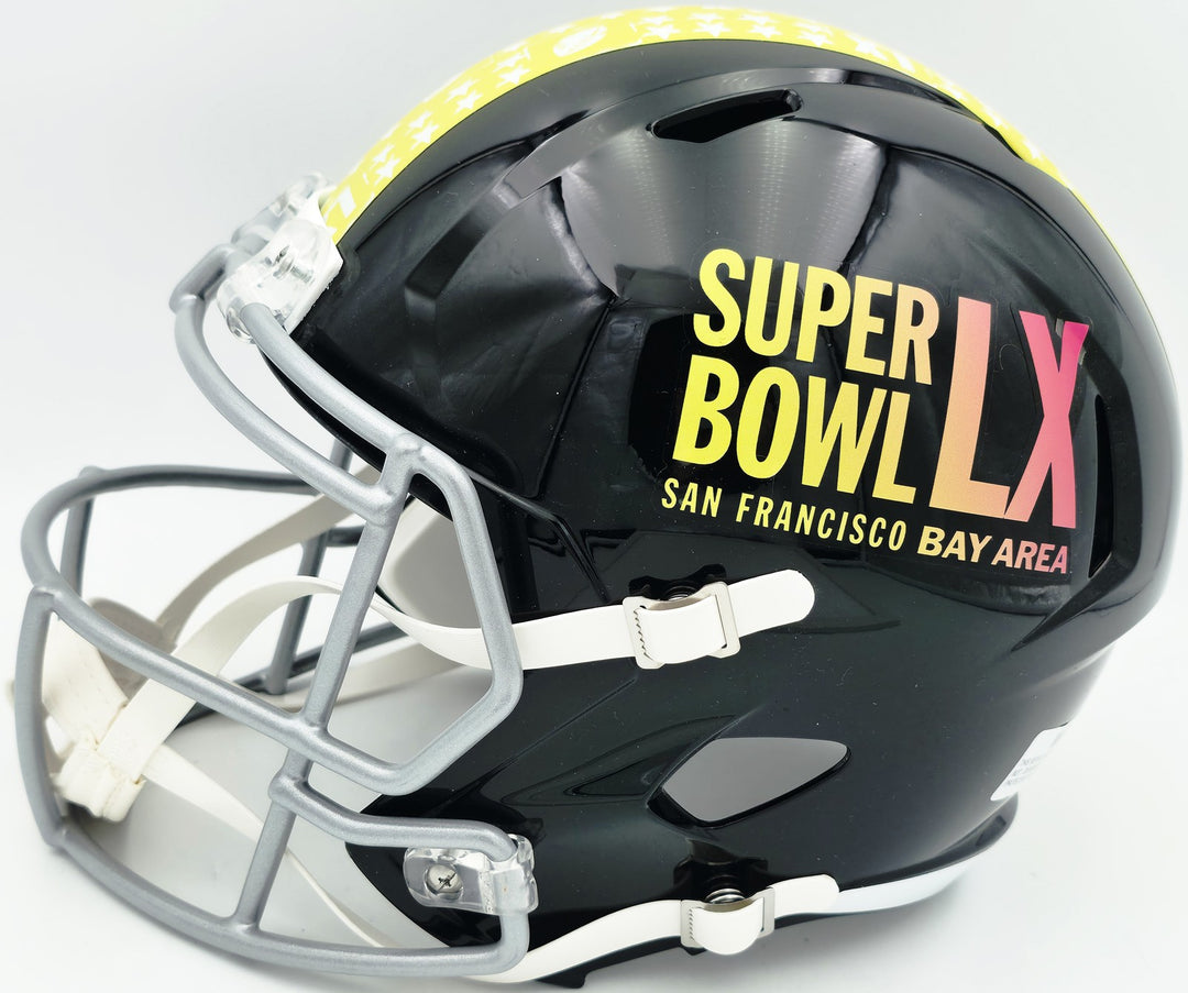 Sam Darnold Auto Seahawks Black SB LX Logo Full Size Spd Replica Helmet Beckett