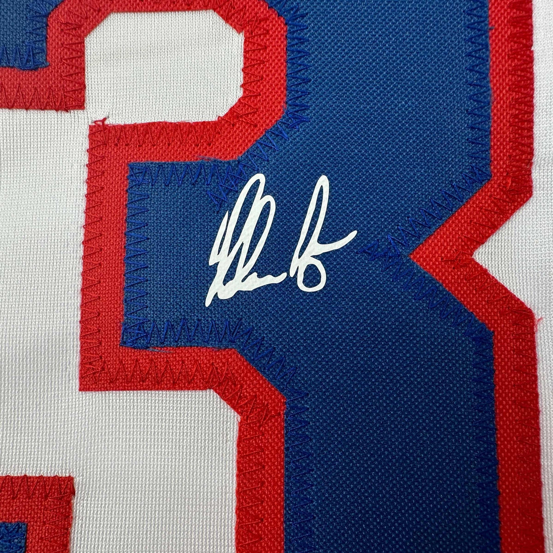 Facsimile Autographed Nolan Ryan Texas White Reprint Laser Auto Jersey Men's XL