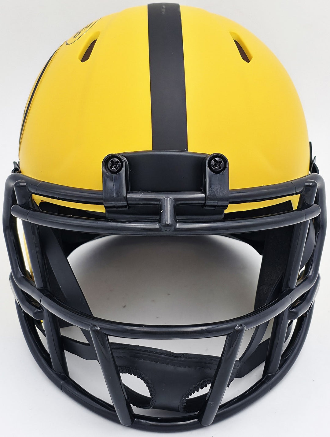 Hines Ward Signed Pittsburgh Steelers Gold Rave Speed Mini Helmet Beckett Wit