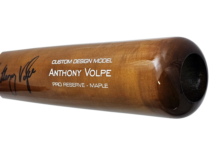 Anthony Volpe Signed Brown Victus Player Model Bat Yankees Fanatics Holo