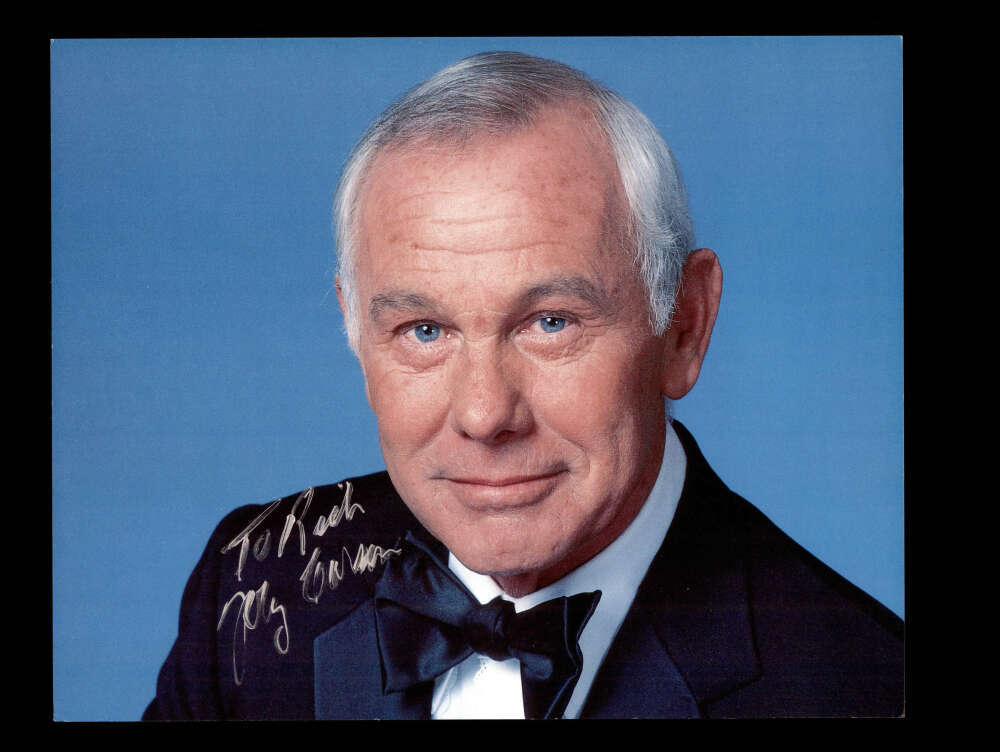 Johnny Carson PSA DNA Coa Signed 8x10 Photo Autograph