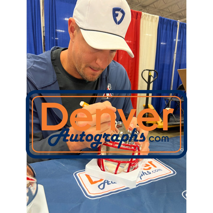 Rob Gronkowski Autographed New England Patriots Chrome Mini Helmet Beckett 54751