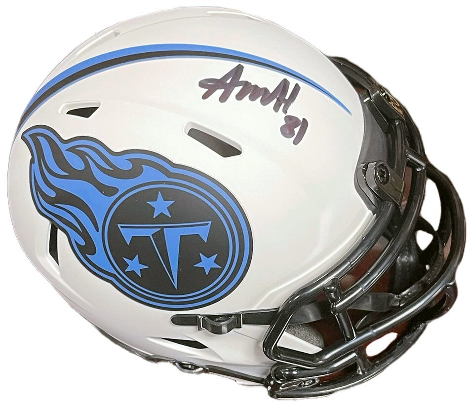 Austin Hooper signed Tennessee Titans Lunar Eclipse Speed Mini Helmet #81 - JSA