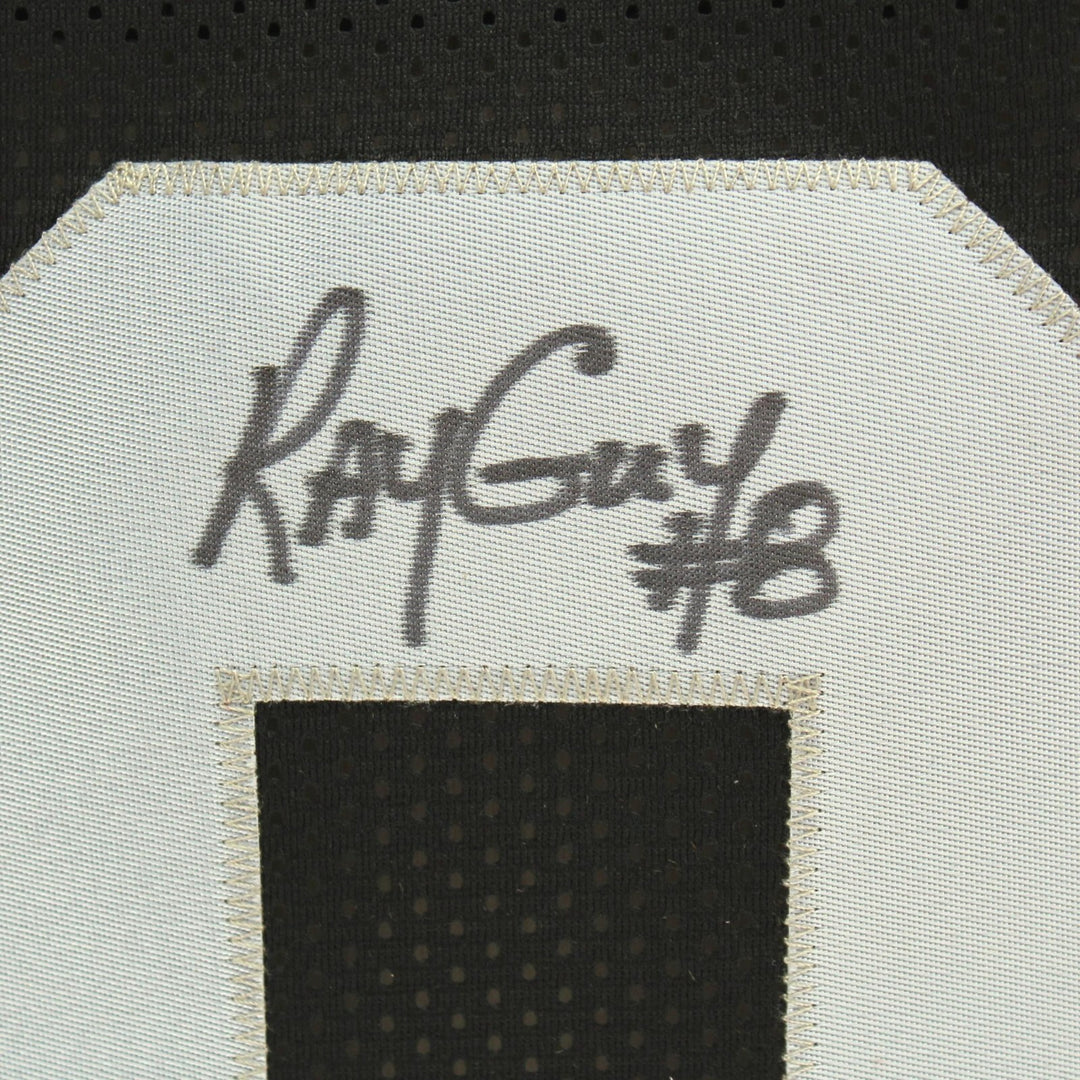 Ray Guy Autographed Oakland Raiders Black Jersey BAS COA Signed Inscribed Vegas