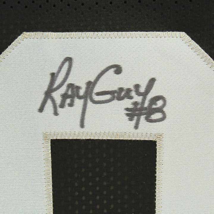 Ray Guy Autographed Oakland Raiders Black Jersey BAS COA Signed Inscribed Vegas