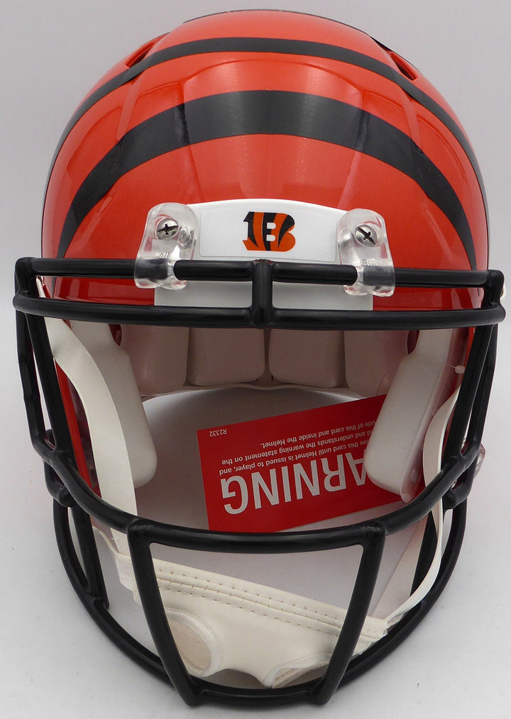 Ja'Marr Chase Signed Bengals Full Size Authentic Helmet Beckett Wit #3W056085