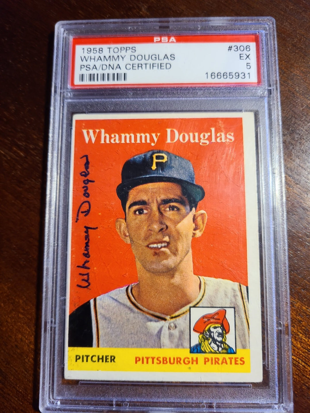 Whammy Douglas PSA DNA Signed 1958 Topps Autograph
