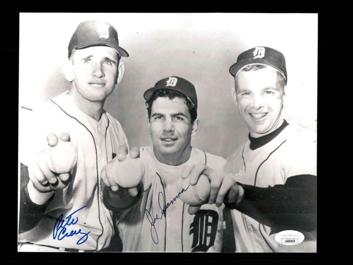 Pete Craig Joe Sparma JSA Cert Signed  8x10 Photo Autograph Tigers