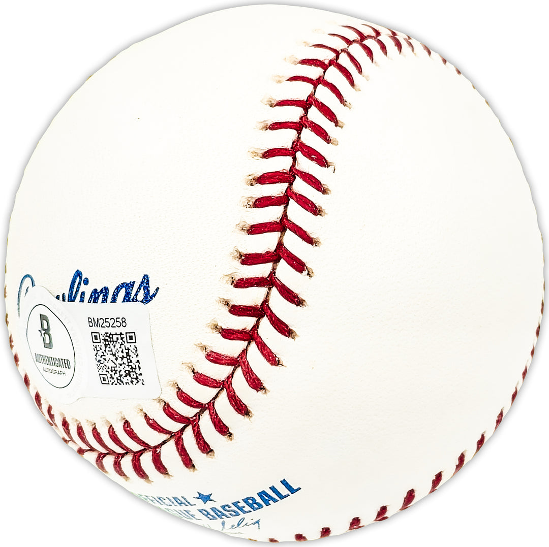 Art Kenney Autographed Official MLB Baseball Boston Bees Beckett BAS QR #BM25258