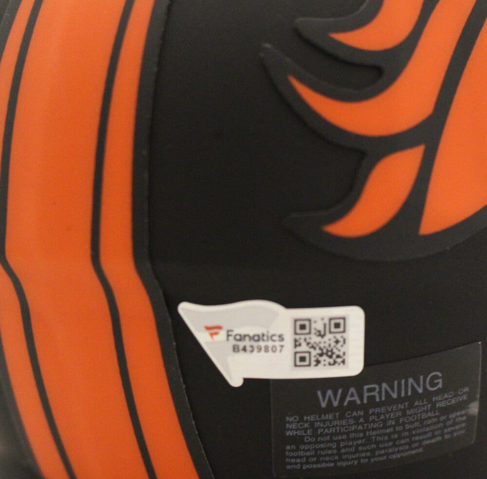 Russell Wilson Autographed Denver Broncos Eclipse Mini Helmet FAN 18016