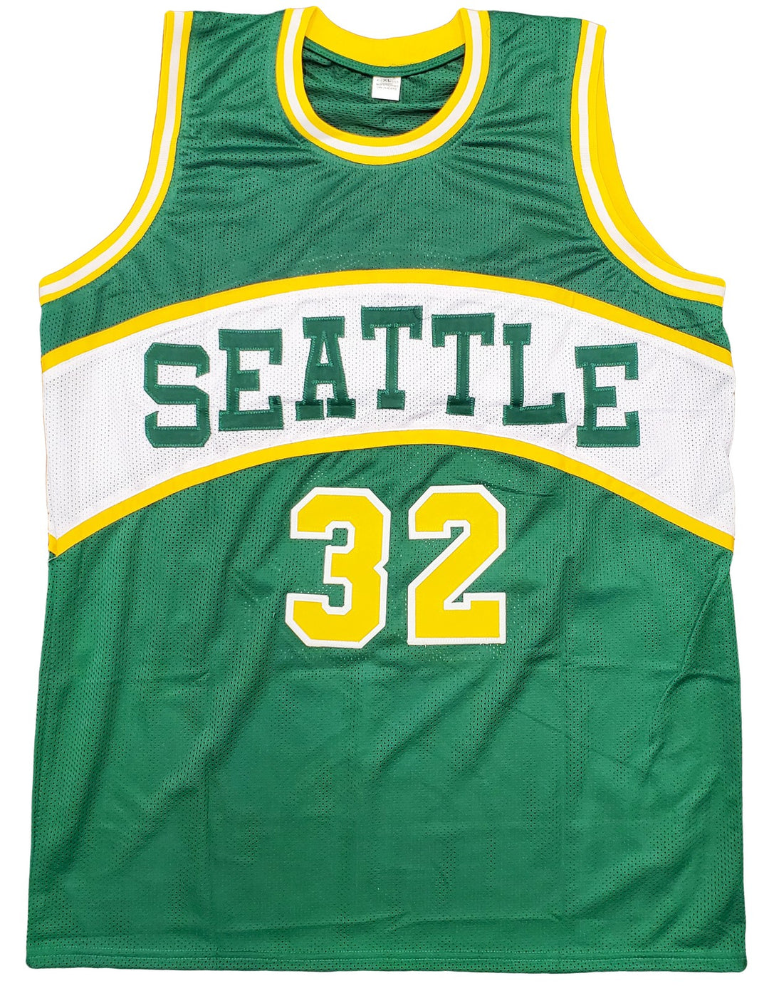 Seattle Supersonics Downtown Fred Brown Signed Green Jersey MCS Holo