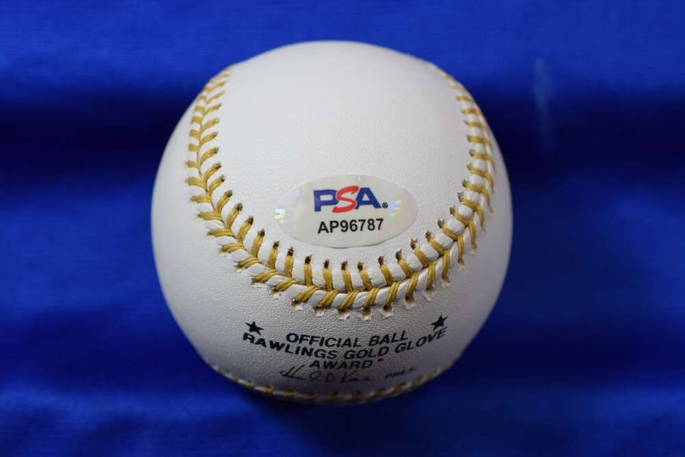 Chris Chambliss PSA DNA Autograph Gold Glove Award Signed Baseball
