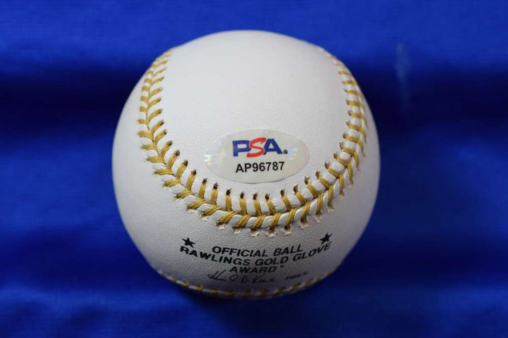 Chris Chambliss PSA DNA Autograph Gold Glove Award Signed Baseball