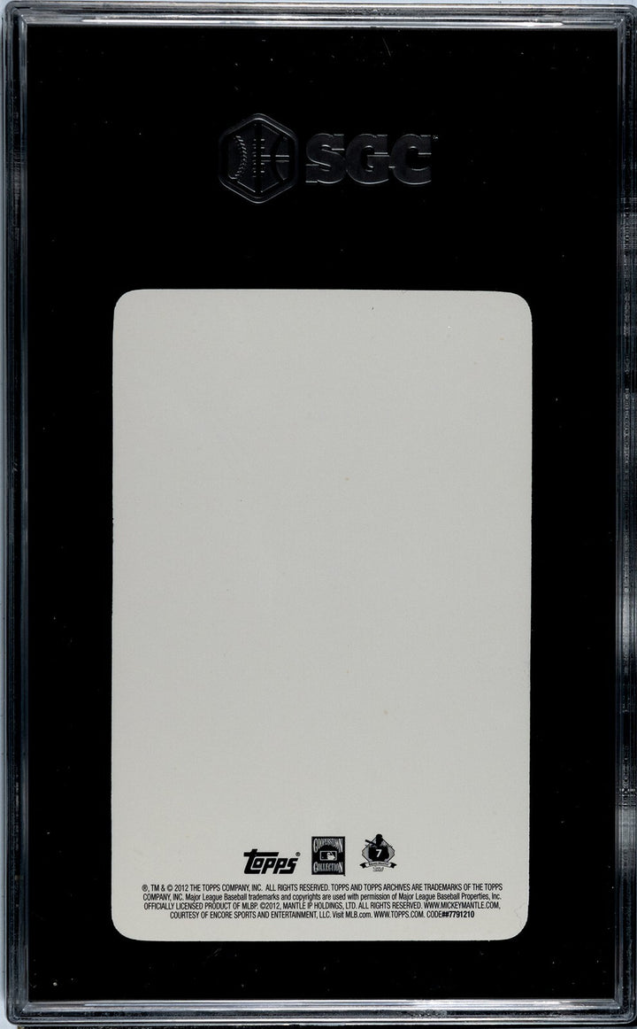 Mickey Mantle 2012 Topps Archives 3-D Card- SGC Graded 9.5 Mint+ (NY Yankees)