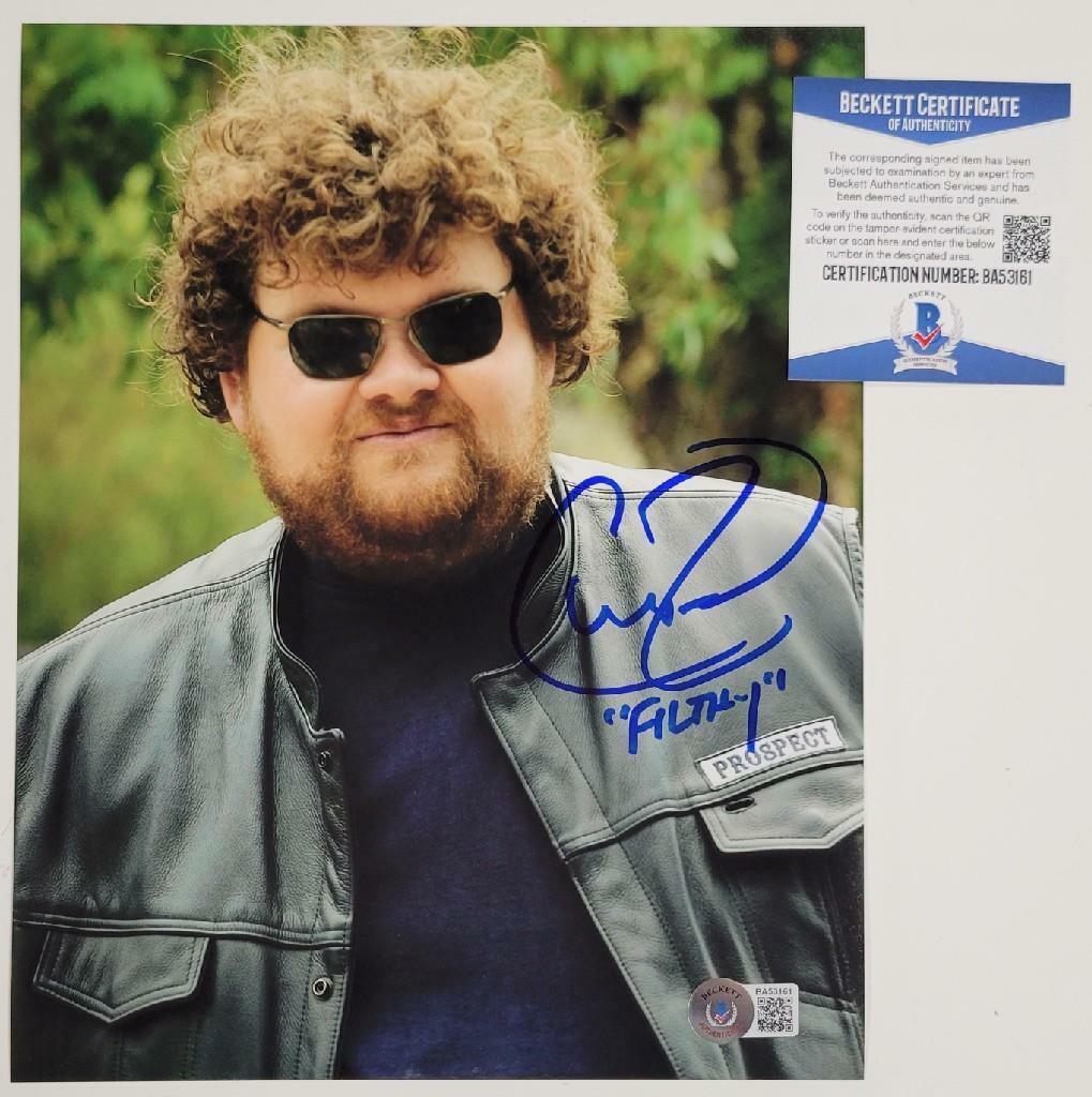 Christopher Reed signed "Filthy" 8x10 Photo Sons of Anarchy A ~ Beckett BAS COA